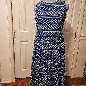 ralph lauren womens sleeveless 2x midi length dress